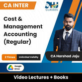 CA Inter Cost & Management Accounting (Regular) Video Lectures by CA Harshad Jaju (Google Drive, Unlimited Validity, 2 Times)